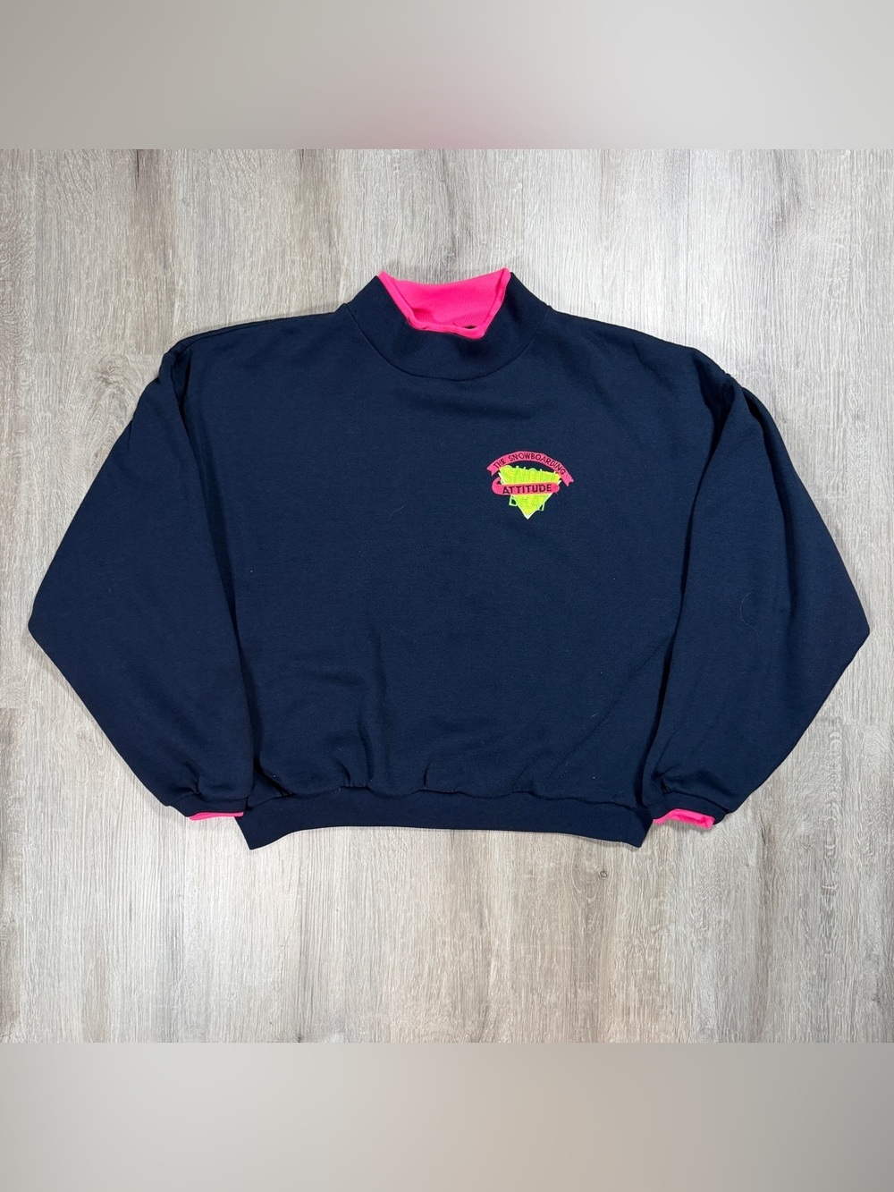Vintage 90s Freelance Sportswear Snowboarding Attitude Sweatshirt Large